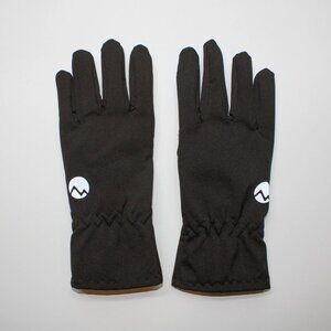 Black Gloves Silver Mountain Extra Padding on Palm & Index Finger Zig Zag Stitch